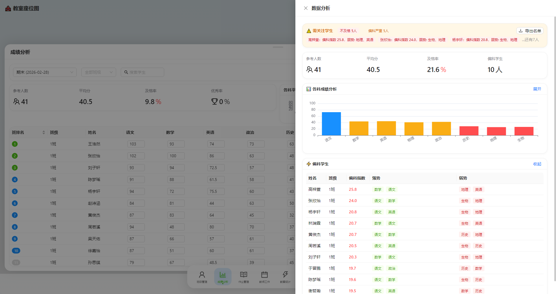 数据导出界面截图