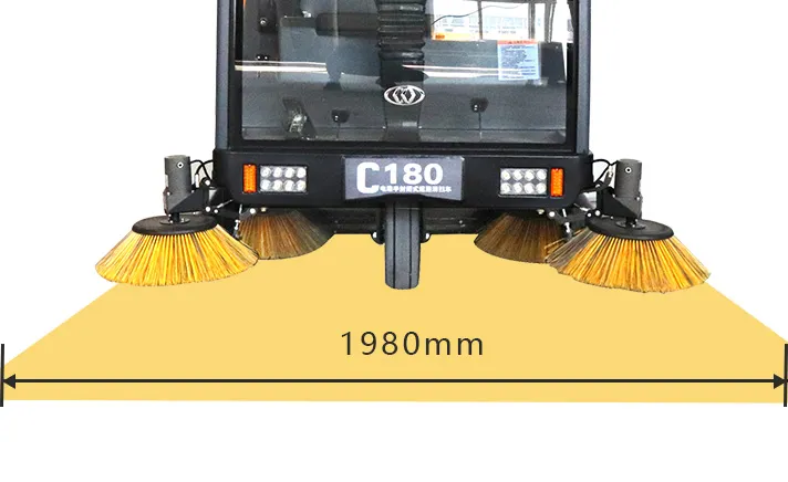 加大清扫宽度