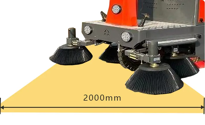 加大清扫宽度