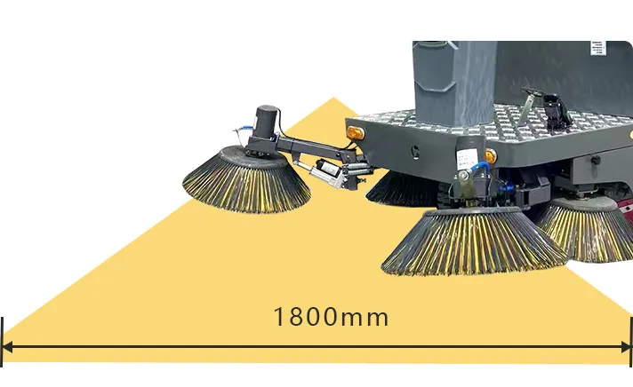 加大清扫宽度
